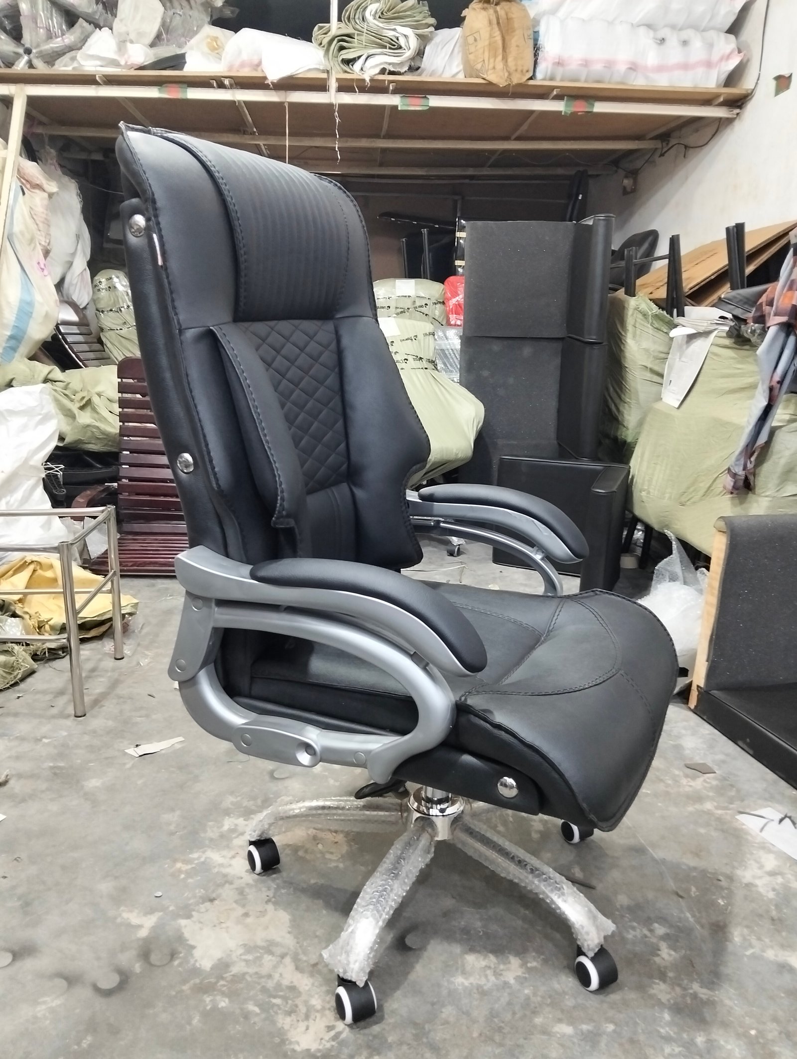 🪑 Boss Office Chair – Model: RS-20 (Big Boss) SS Base  Size: XXL
